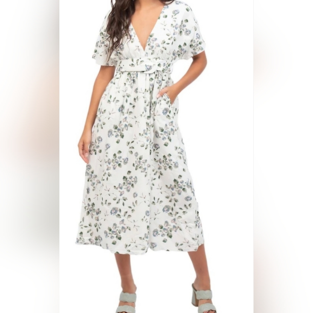 Beau & Ro by Sara Rossi Midi Dress Spring Floral